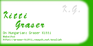 kitti graser business card